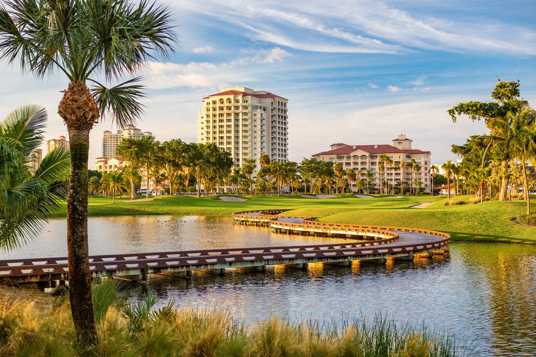 JW Marriott Turnberry resort tower overlooking the lake and golf course